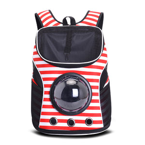 "The Adventuresome Cat" Cat Backpack with Mesh Top & Glass Bubble
